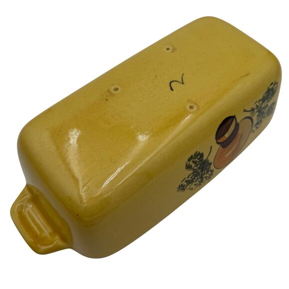 Vintage Los Angeles Potterys Mushroom Carrot Loaf Pan Ceramic - Picture 5 of 8